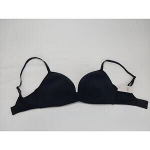 Auden Women's Lightly Lined Wireless Bra Black NEW 32DD